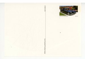 1955 Ford Thunderbird on USPS Postage-Paid Postcard  (6 X 4.25)