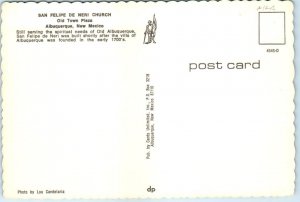 Postcard - San Felipe de Neri Church - Albuquerque, New Mexico