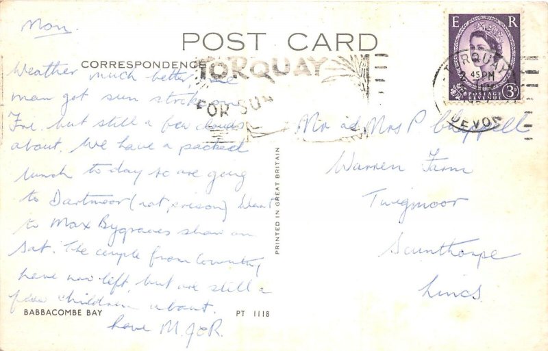 US75 UK England Babbacombe bay Torquay Devon