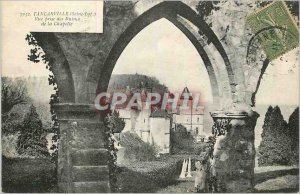 Old Postcard Tancarville (Sein) View taken of the Chapel Ruins
