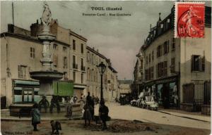 CPA TOUL - Fontaine Curel - Rue Gambetta (386355)