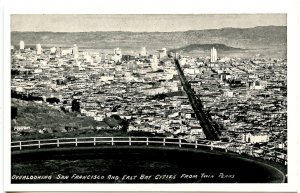 CA - San Francisco.  View from Twin Peaks   (4.50 X 2.875)