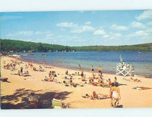 Pre-1980 BEACH SCENE Mount Sunapee State Park - Newbury & Newport NH G5512