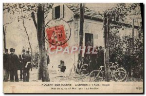 Old Postcard Police Detective Nogent sur Marne Garnier and Valet hounding Nig...