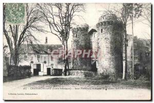 Chateaubriant - Under Prefecture and entrance of the castle - Old Postcard