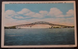 New Bridge Across Lake Champlain Uniting New York and Vermont - 1930