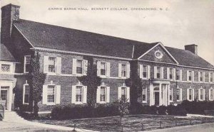 North Carolina Greensboro Bennett College Carrie Barge Hall Artvue