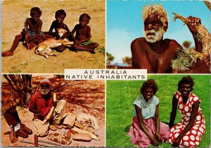 Australia Native Inhabitants Aboriginal Indigenous Man Women Child Postcard C7