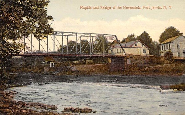 Rapids & Bridge of the Neversink Port Jervis, New York  