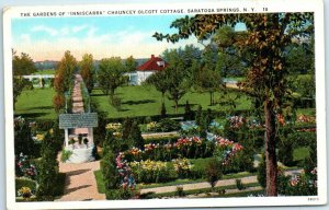 M-6862 The Gardens of Inniscarra Chauncey Olcott Cottage Saratoga Springs New...