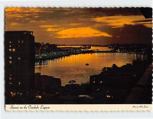 Postcard Sunset on the Condado Lagoon, San Juan, Puerto Rico