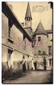 Old Postcard Mortagne Street D & # 39Alencon Boarding Bignon former hotel of ...