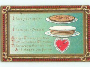 Divided-Back VALENTINE DAY SCENE Great Postcard W7746