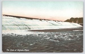Holyoke Massachusetts~Dam View from Below~c1905 Postcard