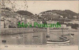 France Postcard - Cote D'Azur - Menton - Vue Generale   RS25879   