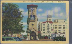 FAMOUS CLOCK TOWER AND EL TEJON HOTEL BAKERSFIELD CA