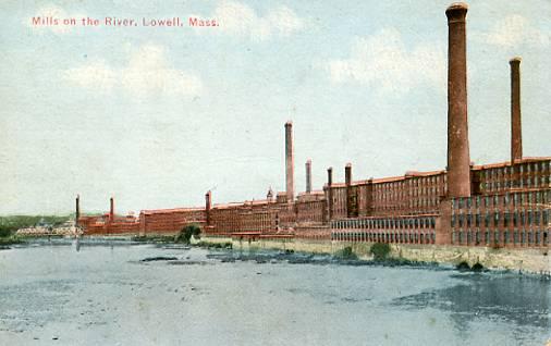 MA - Lowell. Mills on the River