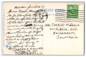 1941 Camp Life In The Heart Of The Mountains Spartanburg South Carolina Postcard