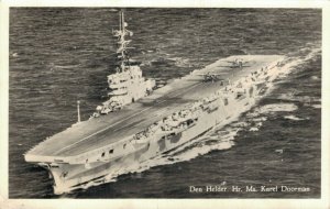 Den Helder Hr. Ms. Karel Doorman Battleship RPPC 06.24