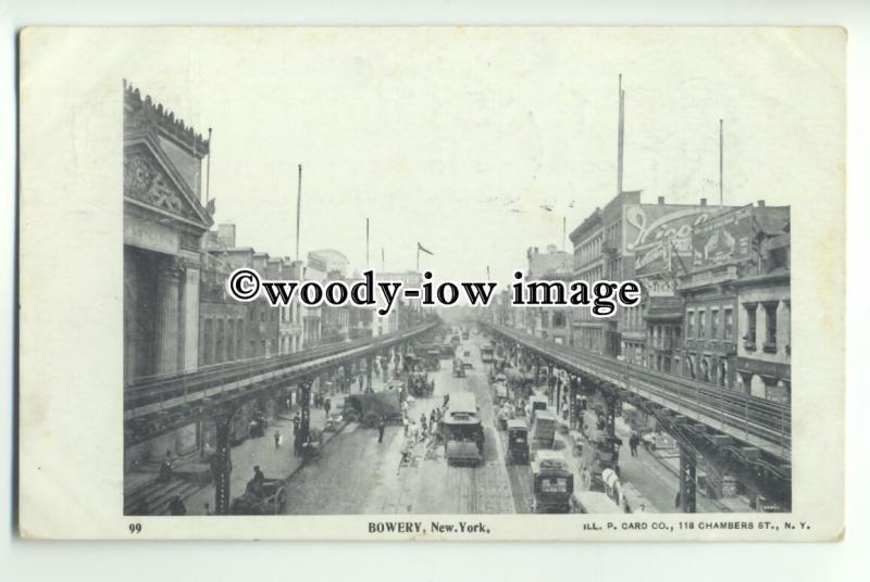 ft1367 - USA - New York - The Bowery - postcard