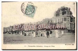 Old Postcard Trouville Group Of Villas