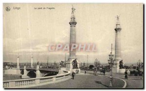 Old Postcard Liege Bridge Fragnee