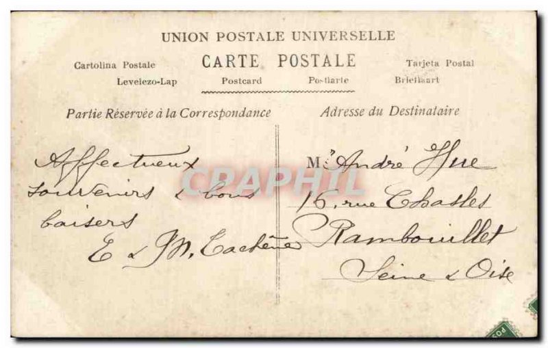 Postcard Old Bell Fantasy Angel Angel Easter Easter