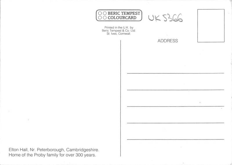 uk5366 peterborough elton hall  uk