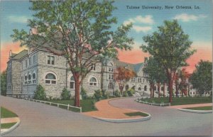 Postcard Tulane University New Orleans LA