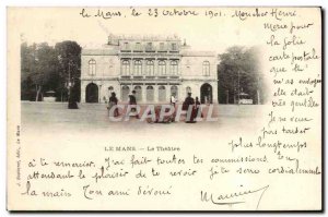 Old Postcard Le Mans Le Theater