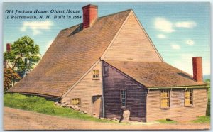 Postcard - Old Jackson House, Oldest House in Portsmouth, New Hampshire