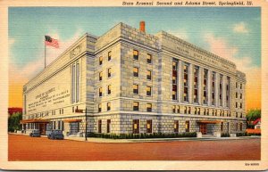 Illinois Springfield State Arsenal Second and Adams Street 1946 Curteich