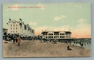 OCEAN GROVE NJ NORTH END PAVILION ANTIQUE POSTCARD