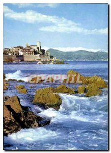 Postcard Old French Carrefour World Tourism Azur Antibes vieile quotes and sn...