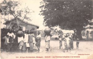 Dakar Africa Senegal  Les Femmes Indigenes Vintage Postcard AA33295
