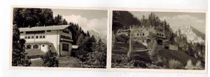 Mint Germany Obersalzberg Berchtesgaden Double Postcard Leaders Home RPPC