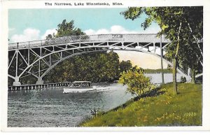 Boat Passing Through The Narrows Lake Minnetonka Minnesota