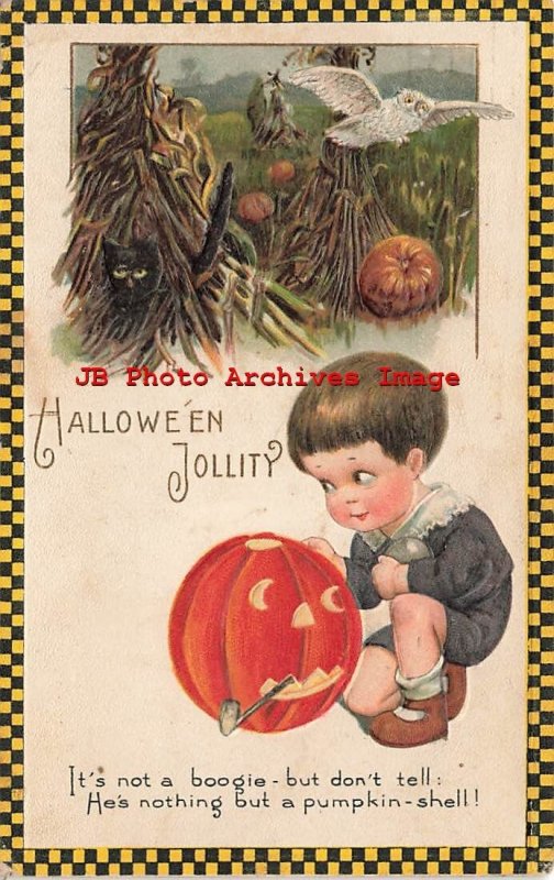 Halloween, Winsch NC No 4844-8, Jason Freixas, Boy with JOL Smoking Pipe