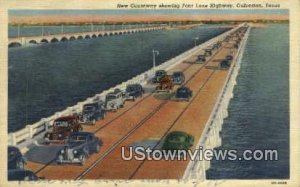 New Causeway, Four Lane Highway - Galveston, Texas TX  