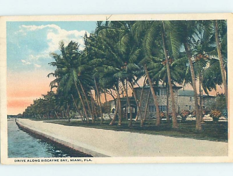 Pre-Chrome WATER SCENE Miami Florida FL AH5773