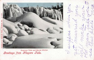 Greetings from Niagara Falls, New York, 1937 Postcard, Used