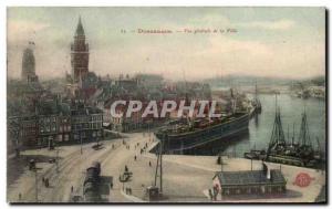 Old Postcard View Dunkirk City Generale Boat