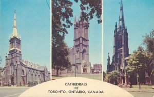 Canada Ontario Toronto cathedrals multi views postcard