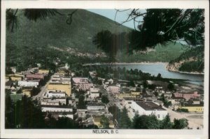 Nelson BC British Columbia General View Real Photo Postcard