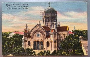 Vintage Postcard 1951 Flagler Memorial Church, St. Augustine, Florida (FL)