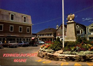 Maine Kennebunkport View Of Town Square
