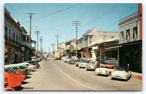 1950s JACKSON CALIFORNIA DOWNTOWN COFFEE SHOP DRUGS NIGHTCLUB  POSTCARD P3076