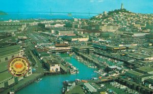 USA San Francisco Fisherman's Wharf California Vintage Postcard 07.48
