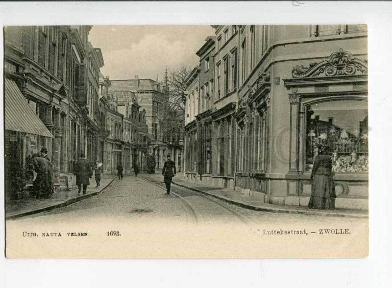 271256 Netherlands ZWOLLE Luttekestraat policeman Vintage PC