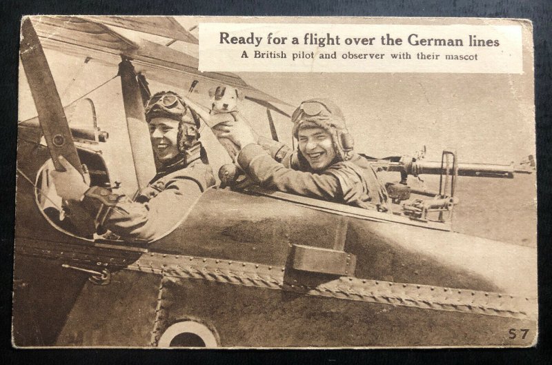Mint England Real Picture Postcard RPPC British Pilots Ready For A Flight